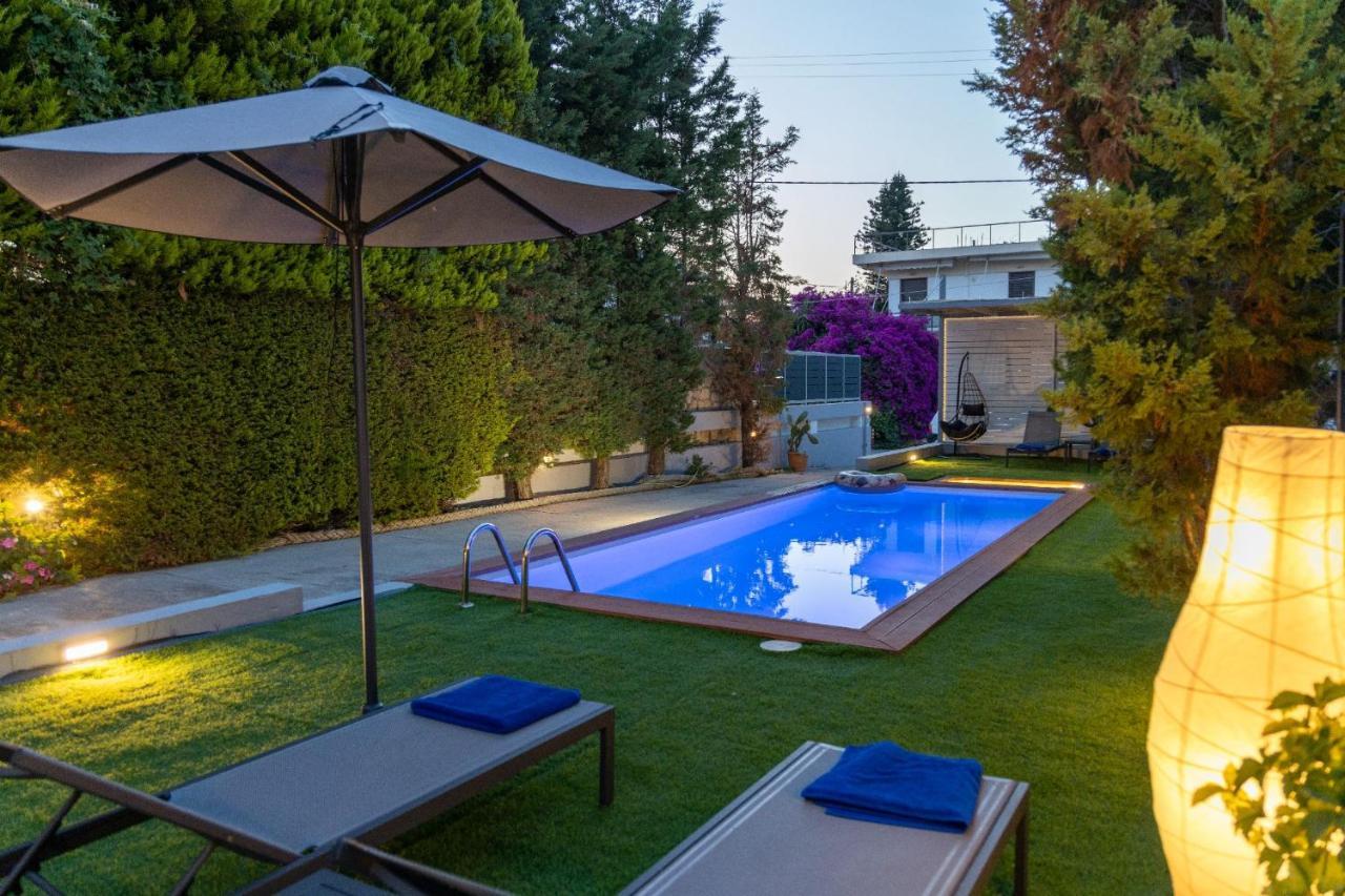 Luxury Villa Hestia Grey With Private Pool Retimno Zewnętrze zdjęcie